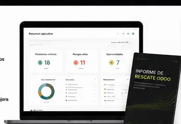 Relatório de resgate Odoo com resumo executivo e prioridades